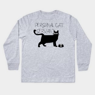 Personal cat servant tee Kids Long Sleeve T-Shirt